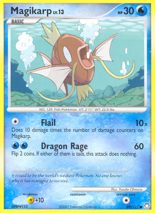 Magikarp (89/123) [Diamond & Pearl: Mysterious Treasures] | Eastridge Sports Cards & Games