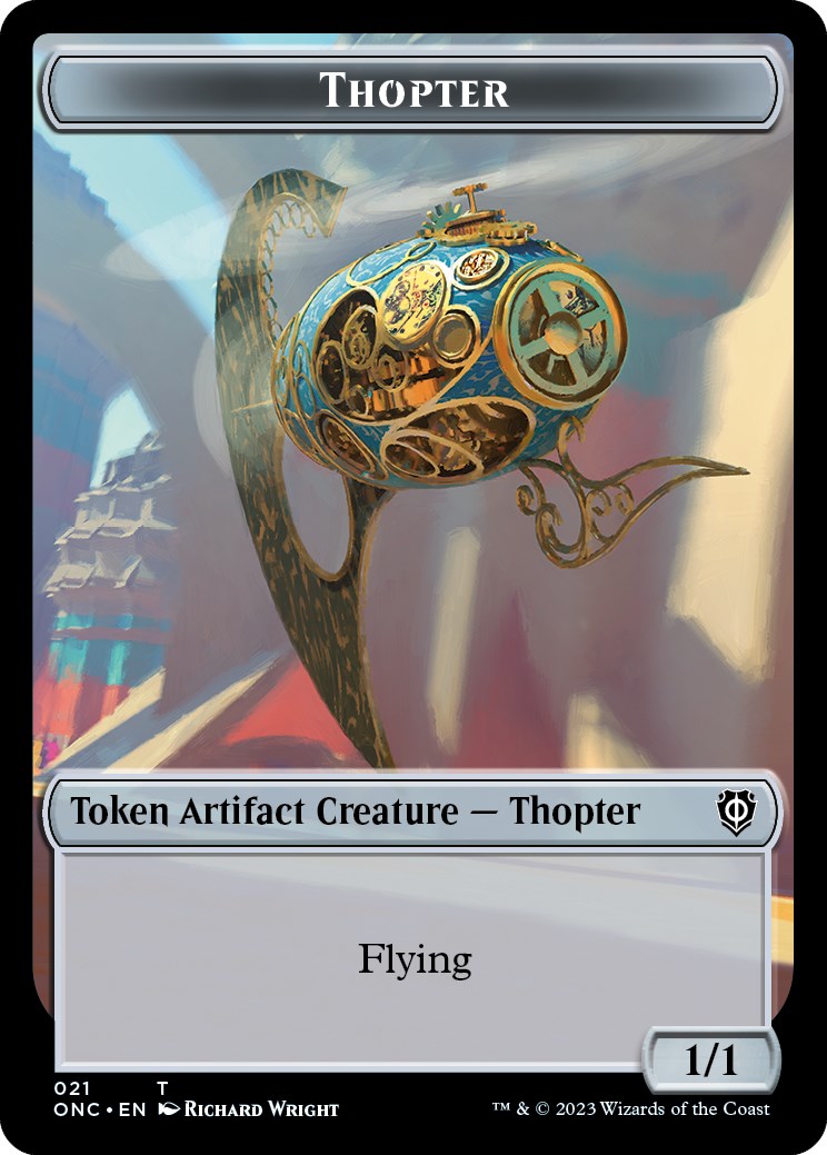 Myr // Thopter Double-Sided Token [Phyrexia: All Will Be One Commander Tokens] | Eastridge Sports Cards & Games