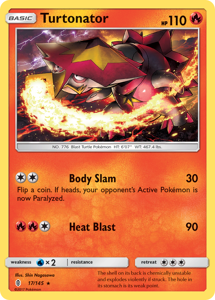 Turtonator (17/145) [Sun & Moon: Guardians Rising] | Eastridge Sports Cards & Games