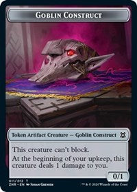 Goblin Construct // Illusion Double-sided Token [Zendikar Rising Tokens] | Eastridge Sports Cards & Games