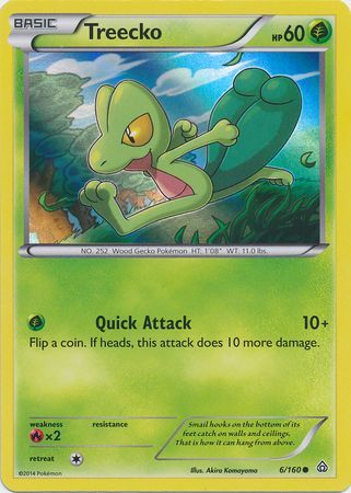 Treecko (6/160) (Sheen Holo) [XY: Primal Clash] | Eastridge Sports Cards & Games
