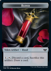 Blood // Vampire (007) Double-sided Token [Innistrad: Crimson Vow Tokens] | Eastridge Sports Cards & Games