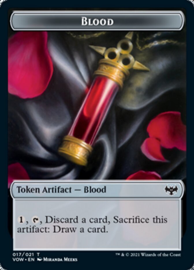 Blood // Bat Double-sided Token [Innistrad: Crimson Vow Commander Tokens] | Eastridge Sports Cards & Games