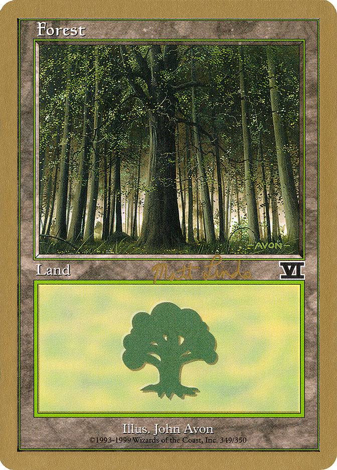 Forest (ml349) (Matt Linde) [World Championship Decks 1999] | Eastridge Sports Cards & Games