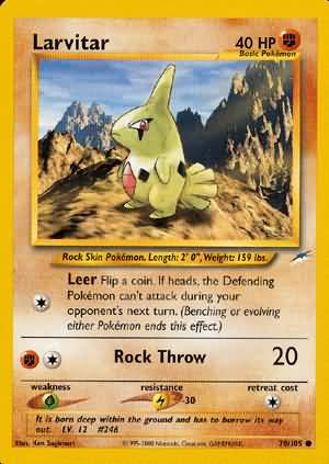 Larvitar (70/105) [Neo Destiny Unlimited] | Eastridge Sports Cards & Games