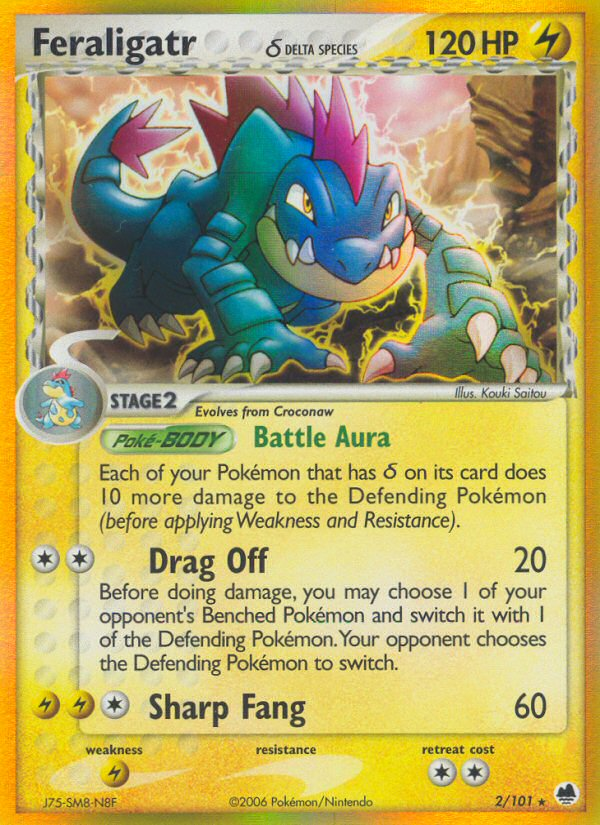 Feraligatr (2/101) (Delta Species) [EX: Dragon Frontiers] | Eastridge Sports Cards & Games