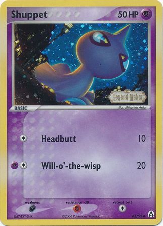 Shuppet (63/92) (Stamped) [EX: Legend Maker] | Eastridge Sports Cards & Games