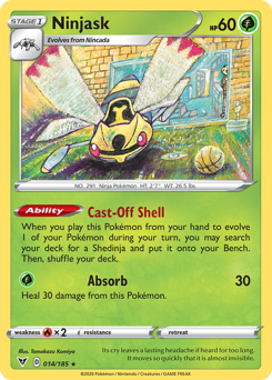 Ninjask (014/185) [Sword & Shield: Vivid Voltage] | Eastridge Sports Cards & Games