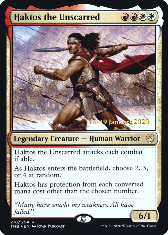 Haktos the Unscarred [Theros Beyond Death Prerelease Promos] | Eastridge Sports Cards & Games