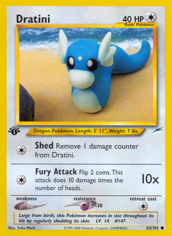 Dratini (63/105) [Neo Destiny 1st Edition] | Eastridge Sports Cards & Games