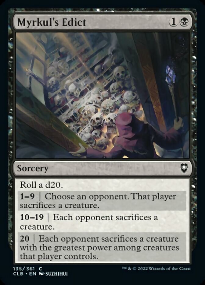 Myrkul's Edict [Commander Legends: Battle for Baldur's Gate] | Eastridge Sports Cards & Games