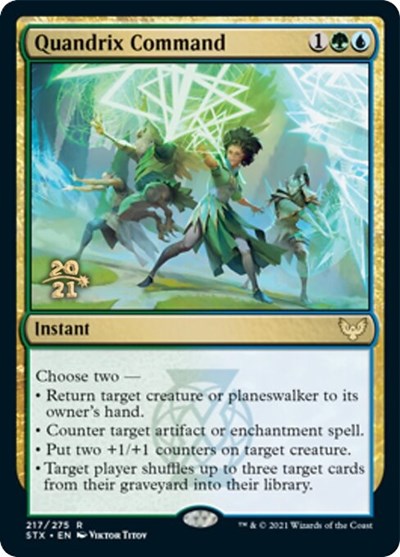 Quandrix Command [Strixhaven: School of Mages Prerelease Promos] | Eastridge Sports Cards & Games