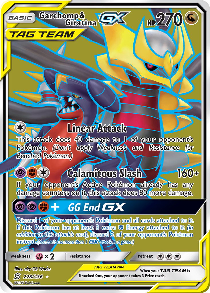 Garchomp & Giratina GX (228/236) [Sun & Moon: Unified Minds] | Eastridge Sports Cards & Games