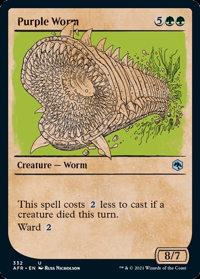 Purple Worm (Showcase) [Dungeons & Dragons: Adventures in the Forgotten Realms] | Eastridge Sports Cards & Games