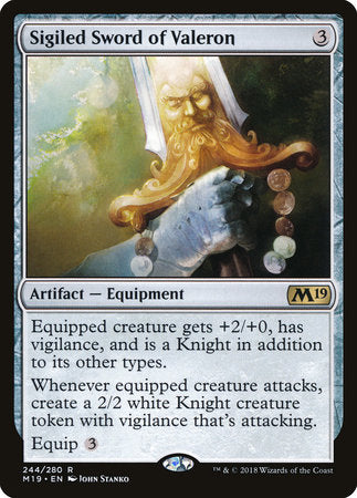 Sigiled Sword of Valeron [Core Set 2019] | Eastridge Sports Cards & Games