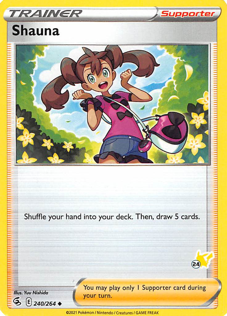 Shauna (240/264) (Pikachu Stamp #24) [Battle Academy 2022] | Eastridge Sports Cards & Games