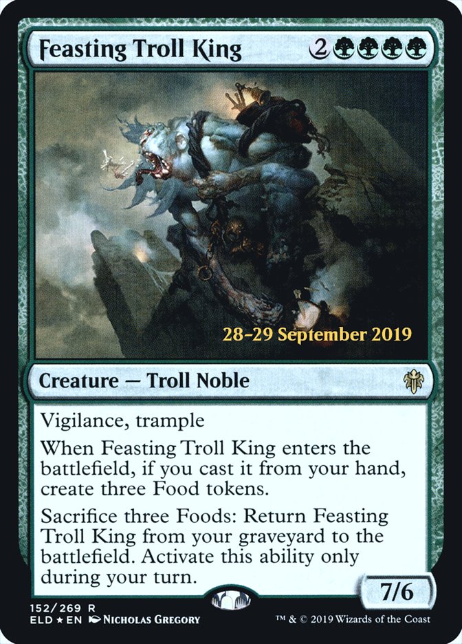 Feasting Troll King  [Throne of Eldraine Prerelease Promos] | Eastridge Sports Cards & Games