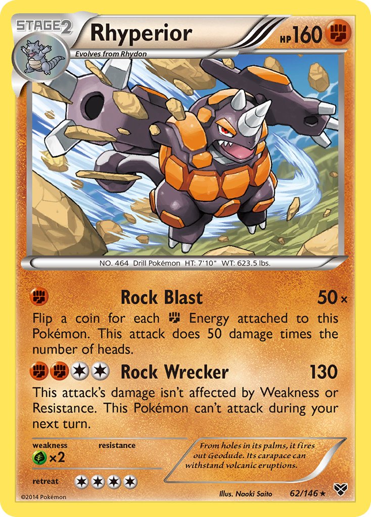 Rhyperior (62/146) (Cosmos Holo) (Blister Exclusive) [XY: Base Set] | Eastridge Sports Cards & Games