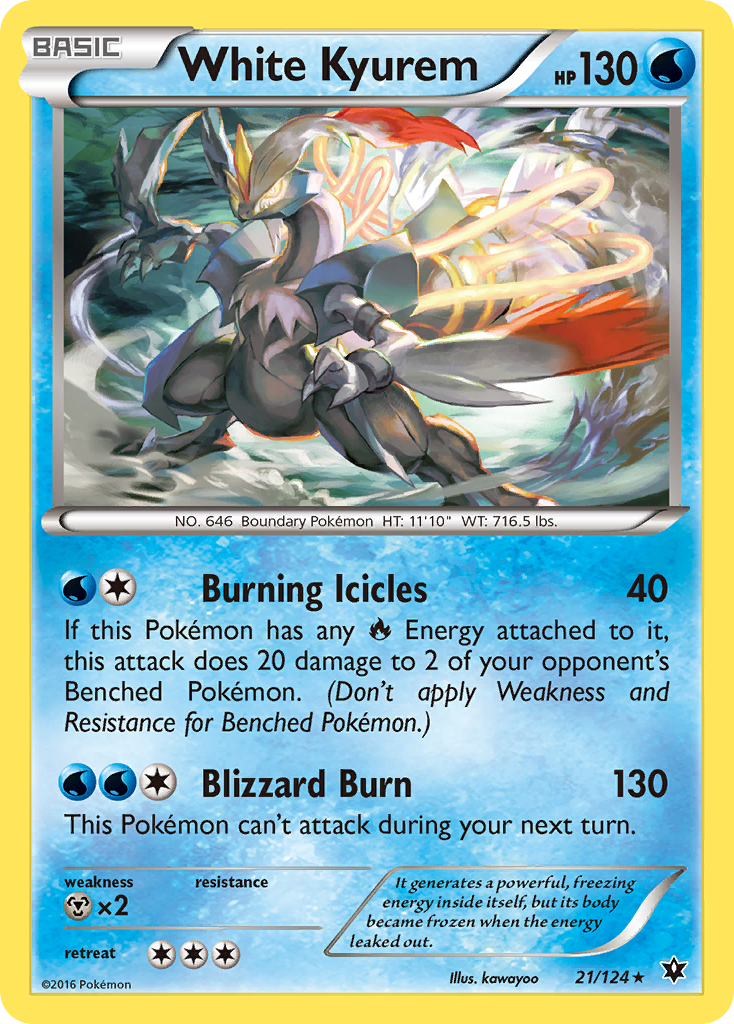 White Kyurem (21/124) [XY: Fates Collide] | Eastridge Sports Cards & Games