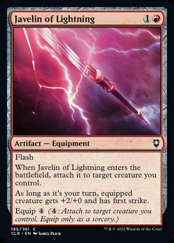 Javelin of Lightning [Commander Legends: Battle for Baldur's Gate] | Eastridge Sports Cards & Games