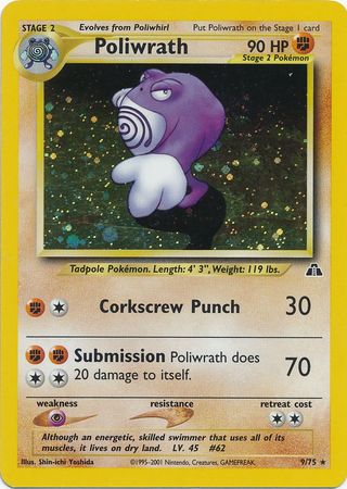 Poliwrath (9/75) [Neo Discovery Unlimited] | Eastridge Sports Cards & Games