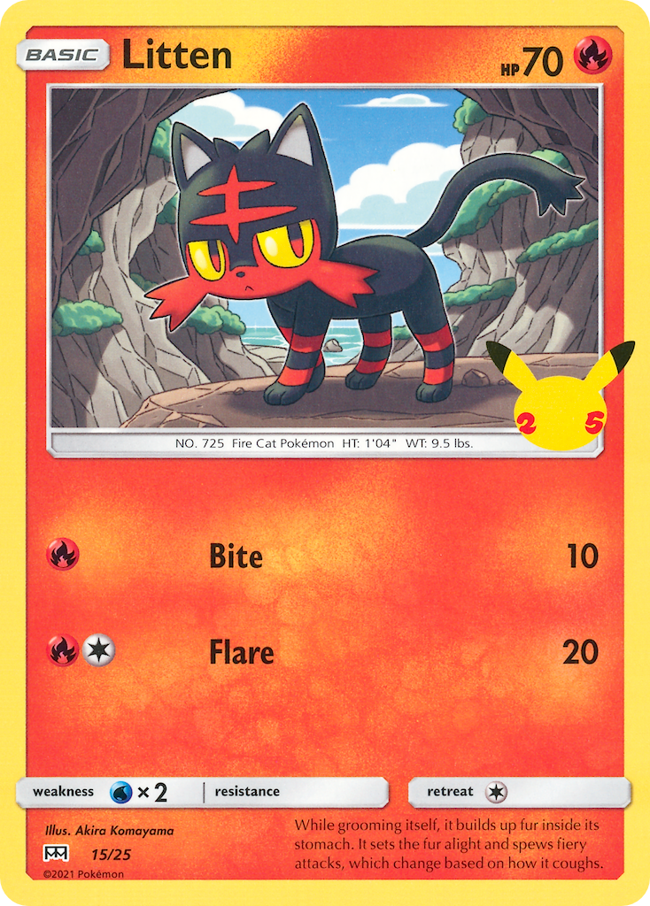 Litten (15/25) [McDonald's 25th Anniversary] | Eastridge Sports Cards & Games