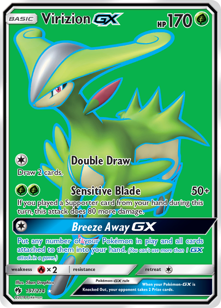 Virizion GX (197/214) [Sun & Moon: Lost Thunder] | Eastridge Sports Cards & Games