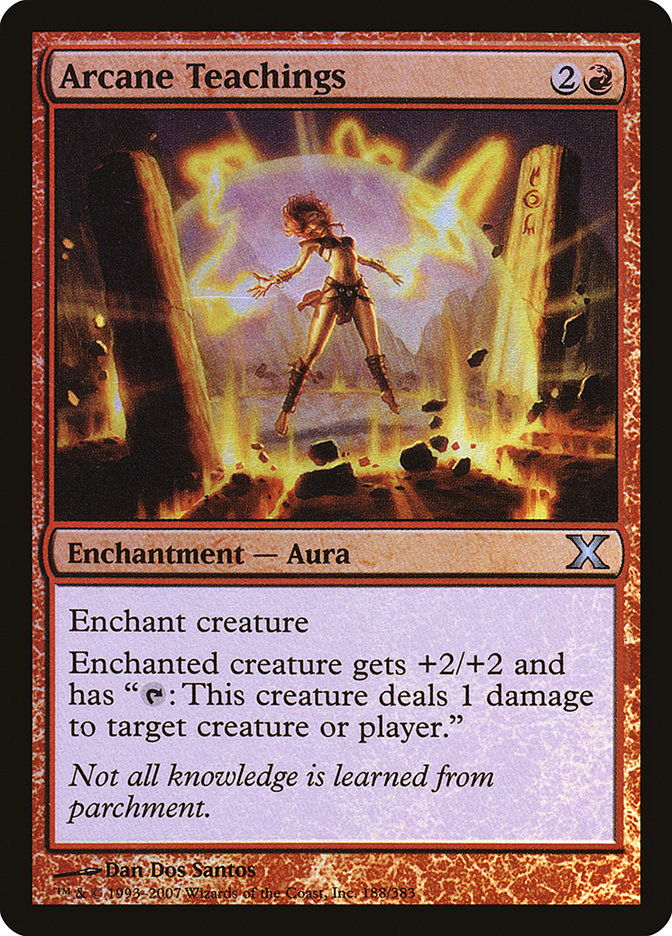 Arcane Teachings (Premium Foil) [Tenth Edition] | Eastridge Sports Cards & Games