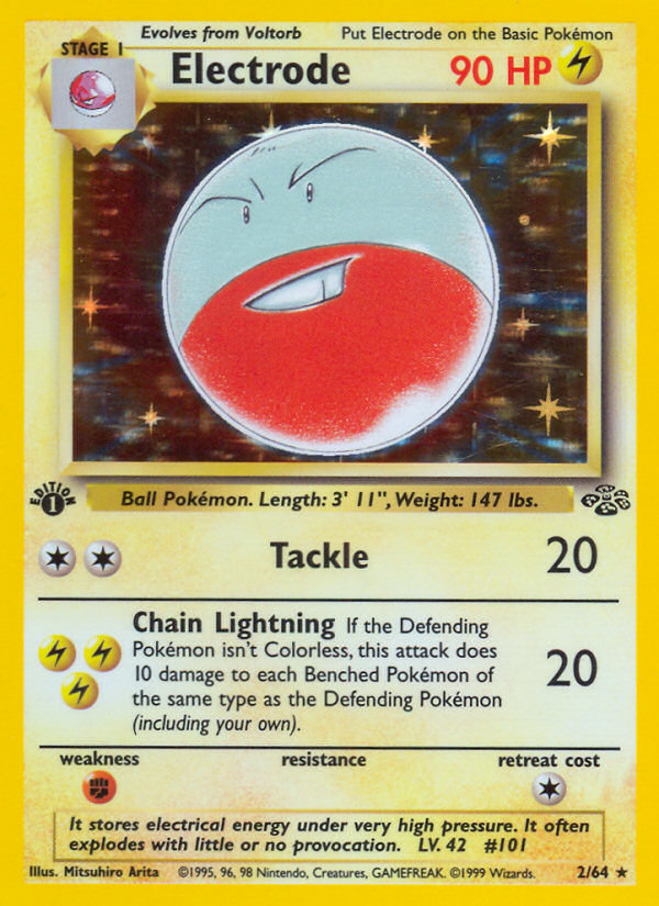 Electrode (2/64) [Jungle 1st Edition] | Eastridge Sports Cards & Games