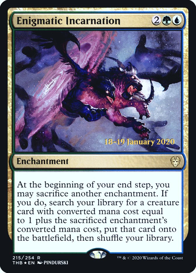 Enigmatic Incarnation [Theros Beyond Death Prerelease Promos] | Eastridge Sports Cards & Games
