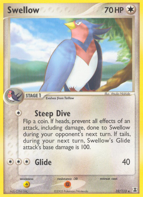 Swellow (32/113) [EX: Delta Species] | Eastridge Sports Cards & Games