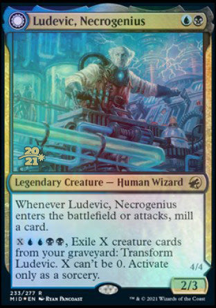 Ludevic, Necrogenius // Olag, Ludevic's Hubris [Innistrad: Midnight Hunt Prerelease Promos] | Eastridge Sports Cards & Games