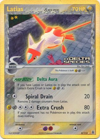 Latias (8/113) (Delta Species) (Stamped) [EX: Delta Species] | Eastridge Sports Cards & Games