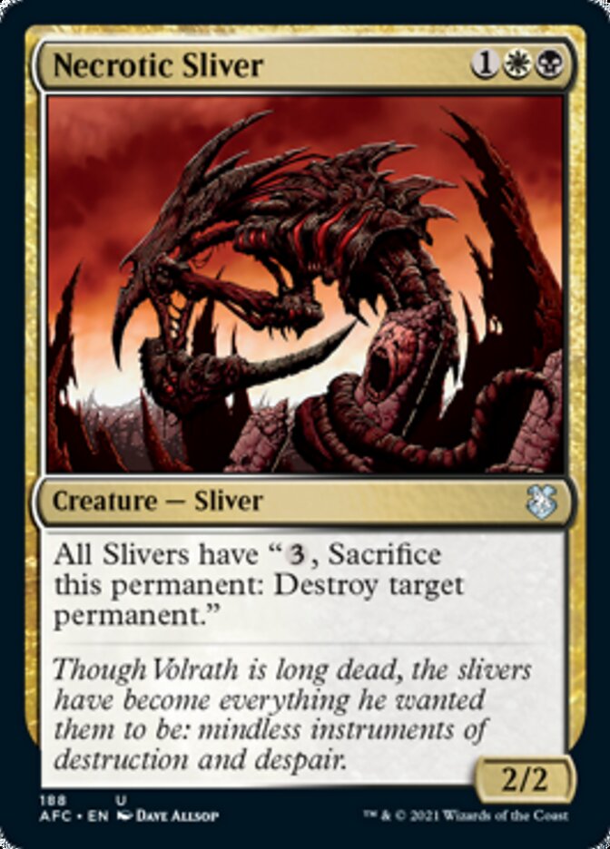 Necrotic Sliver [Dungeons & Dragons: Adventures in the Forgotten Realms Commander] | Eastridge Sports Cards & Games