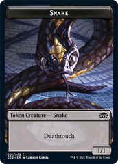 Snake // Zombie Double-sided Token [Commander Collection: Black Tokens] | Eastridge Sports Cards & Games