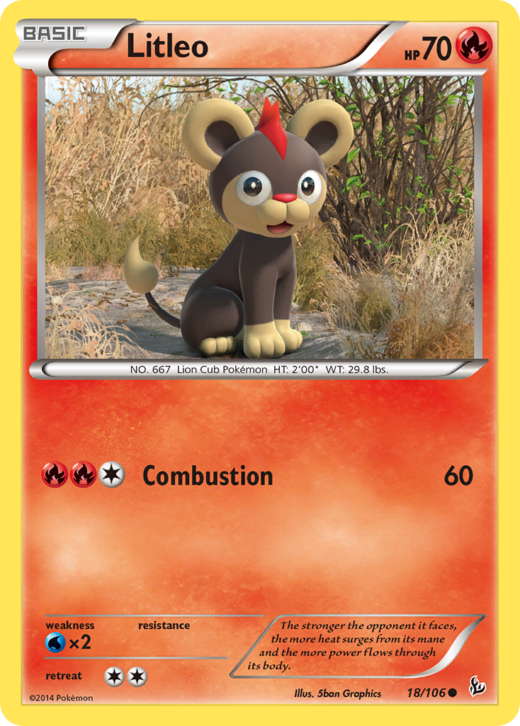 Litleo (18/106) [XY: Flashfire] | Eastridge Sports Cards & Games