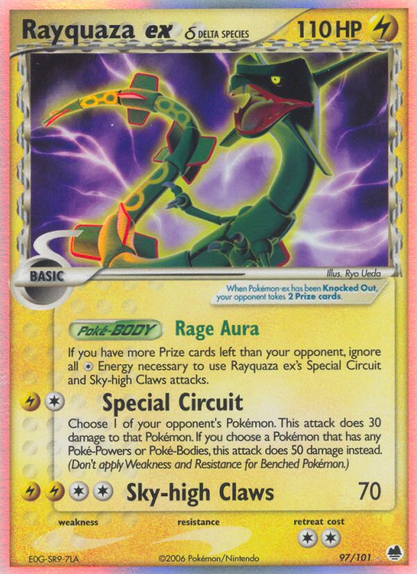 Rayquaza ex (97/101) (Delta Species) [EX: Dragon Frontiers] | Eastridge Sports Cards & Games