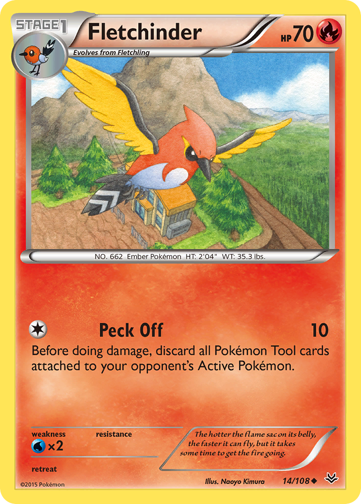 Fletchinder (14/108) [XY: Roaring Skies] | Eastridge Sports Cards & Games