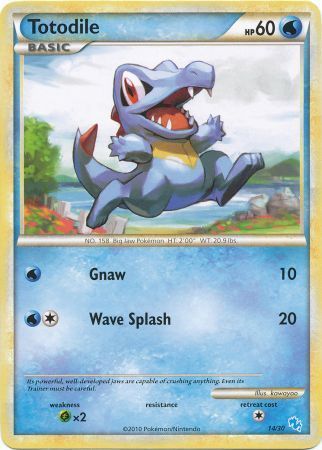 Totodile (14/30) [HeartGold & SoulSilver: Trainer Kit - Gyarados] | Eastridge Sports Cards & Games