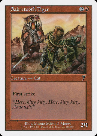 Sabretooth Tiger [Seventh Edition] | Eastridge Sports Cards & Games