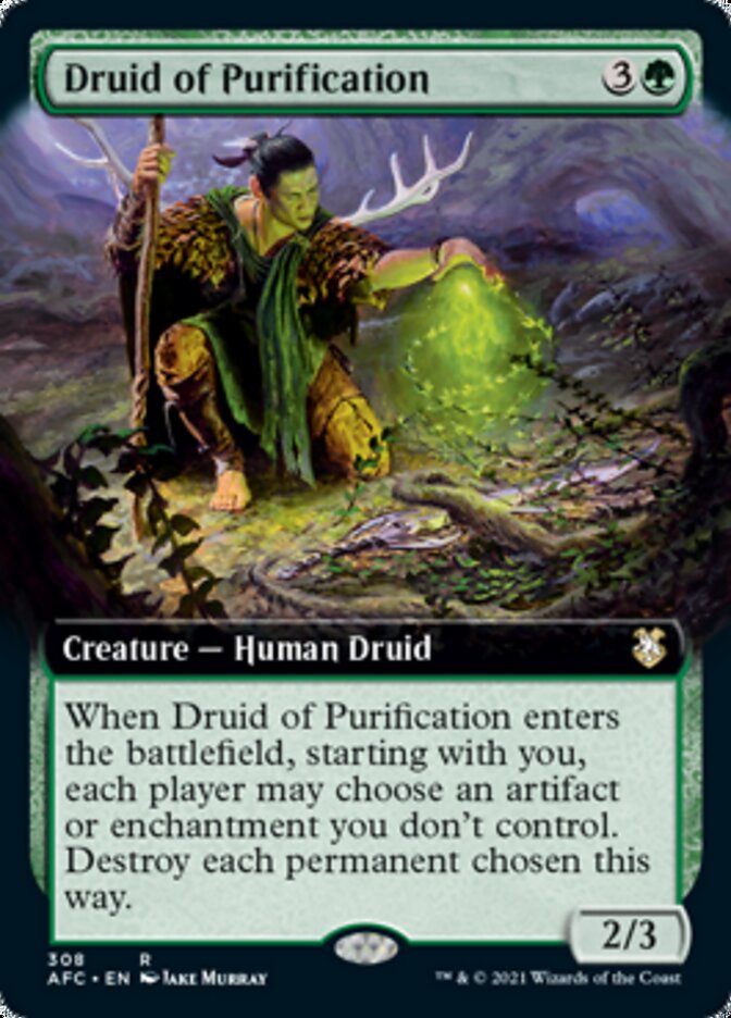 Druid of Purification (Extended) [Dungeons & Dragons: Adventures in the Forgotten Realms Commander] | Eastridge Sports Cards & Games