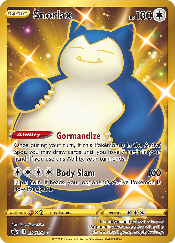 Snorlax (224/198) [Sword & Shield: Chilling Reign] | Eastridge Sports Cards & Games