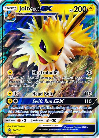 Jolteon GX (SM173) (Jumbo Card) [Sun & Moon: Black Star Promos] | Eastridge Sports Cards & Games