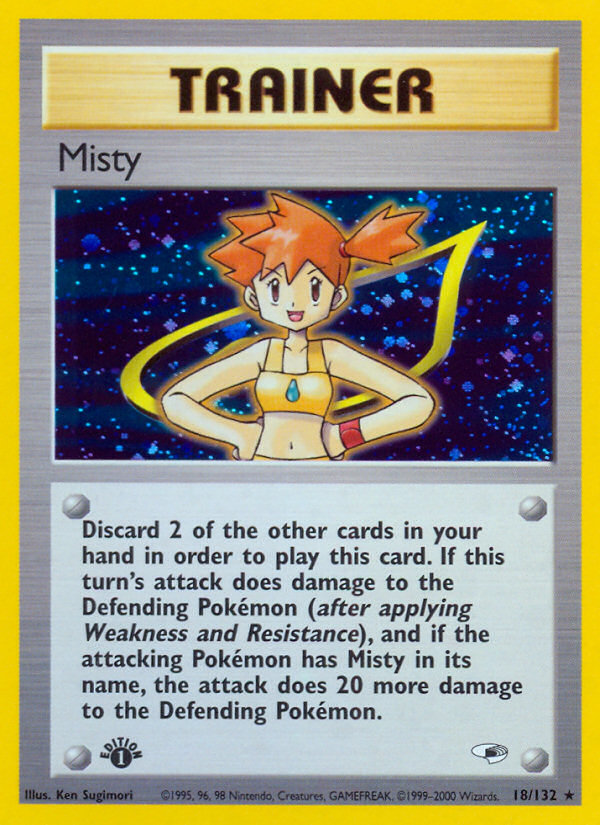 Misty (18/132) [Gym Heroes 1st Edition] | Eastridge Sports Cards & Games