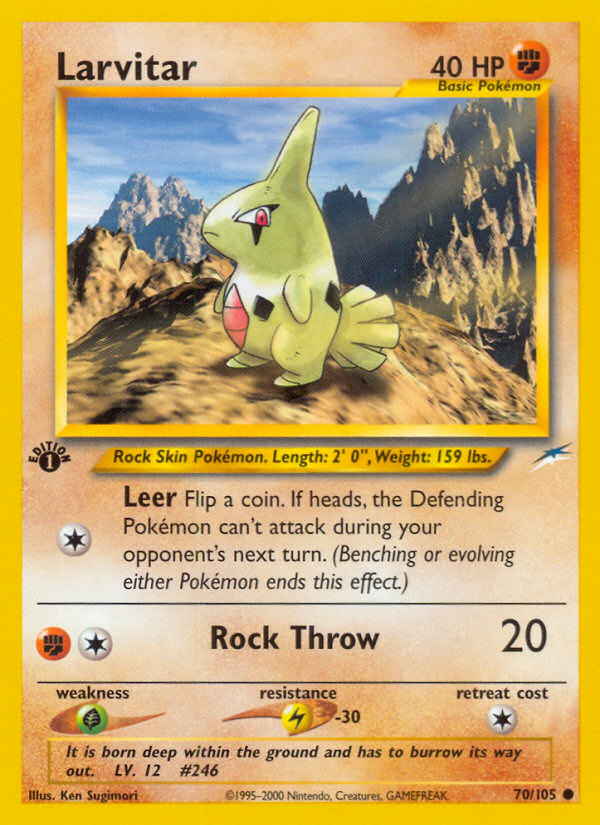 Larvitar (70/105) [Neo Destiny 1st Edition] | Eastridge Sports Cards & Games