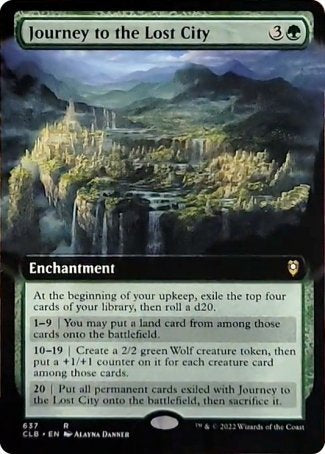 Journey to the Lost City (Extended Art) [Commander Legends: Battle for Baldur's Gate] | Eastridge Sports Cards & Games