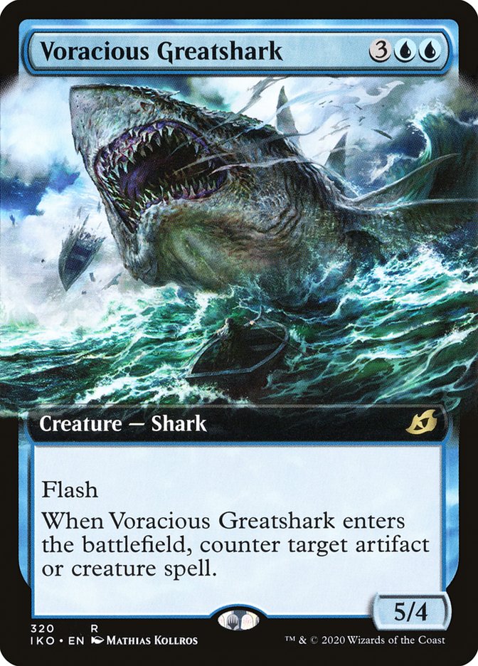 Voracious Greatshark (Extended Art) [Ikoria: Lair of Behemoths] | Eastridge Sports Cards & Games