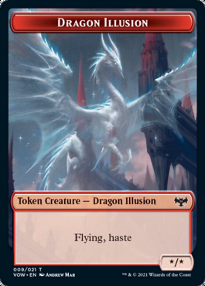 Dragon Illusion Token [Innistrad: Crimson Vow Tokens] | Eastridge Sports Cards & Games