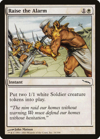 Raise the Alarm [Mirrodin] | Eastridge Sports Cards & Games