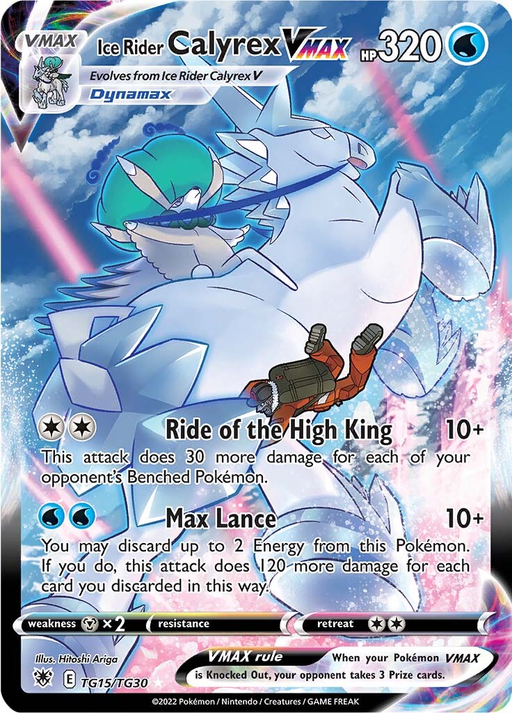 Ice Rider Calyrex VMAX (TG15/TG30) [Sword & Shield: Astral Radiance] | Eastridge Sports Cards & Games